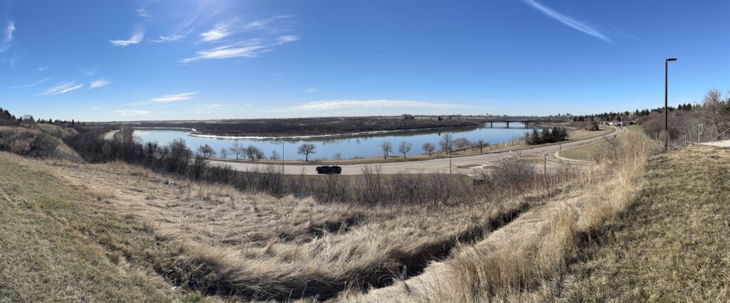 panoramic photo of river